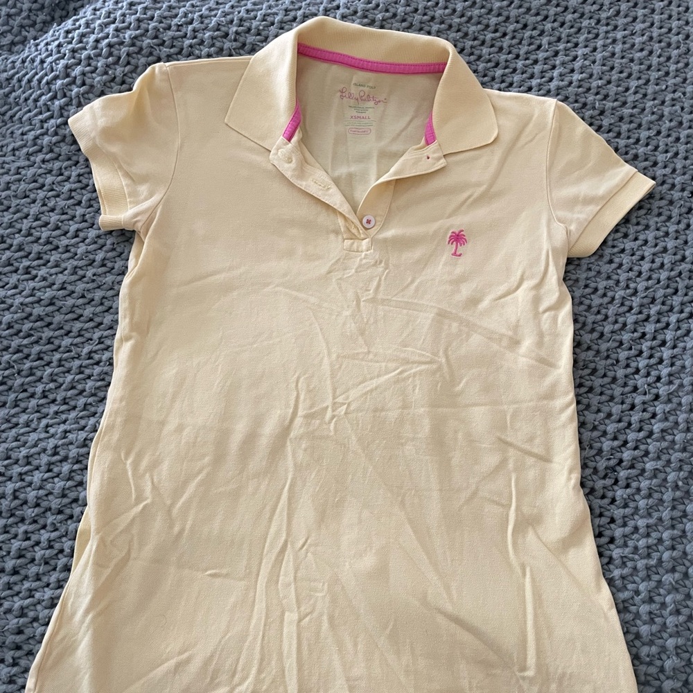Lilly Pulitzer Yellow Polo